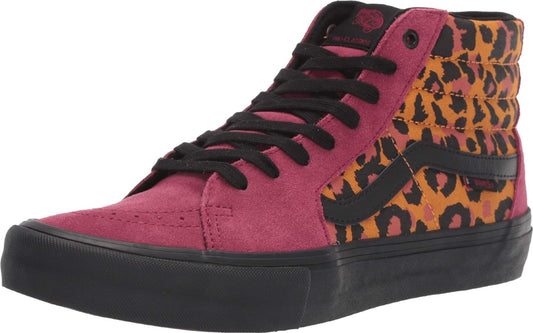 "Bold and Edgy Sk8-Hi Pro (Punk) Beet Red/Black Sneaker - Elevate Your Style!"